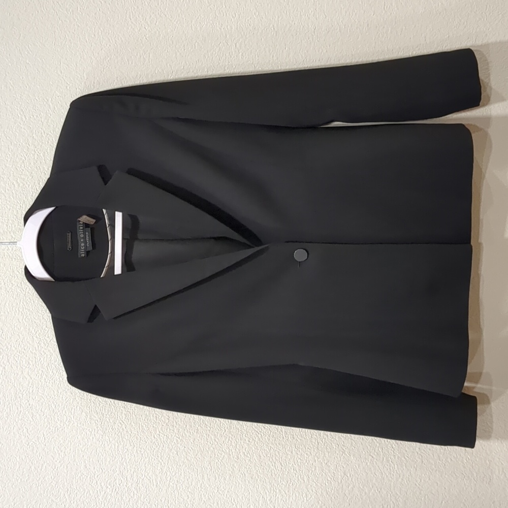 Alice + Olivia Classics Black Single Button Blazer - image 1